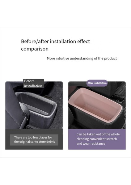 Byd Dolphin Mini / Byd Seagull Için Pembe Araba Arka Depolama Kutusu Organizer Kutu Saklama Kutusu (Yurt Dışından) fırsatları