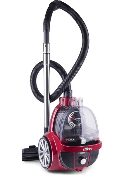 SET12300 Spektron 700 W Toz Torbasız Elektrikli Süpürge Kırmızı