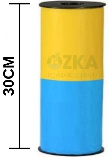 Yapışkan Rulo Tuzak 30×100 M Mix (Sarı + Mavi) – Sera ve Bahçe Böcek Tuzağı