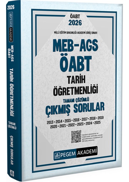 2026 Meb Ags Öabt Tarih Öğretmenliği Konu Anlatımı-Soru Bankası-Deneme-Çıkmış Sorular(Ags Konu Soru)