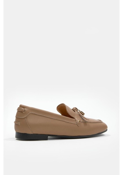 Mata Nude Hakiki Deri Kadın Loafer fırsatları