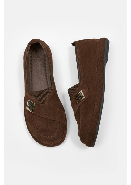 Mii Acı Kahve Hakiki Süet Kadın Loafer
