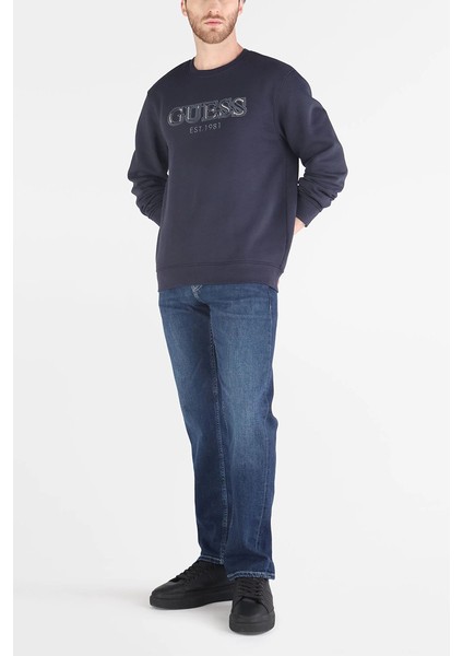 Fleece Erkek Lacivert Sweatshirt M5BQ08K9Z21-G7V2 modelleri