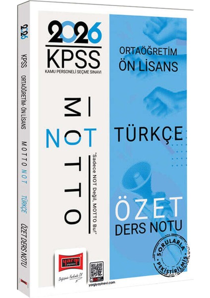 2026 Kpss Ortaöğretim Ön Lisans Tüm Dersler Özet Ders Notu-Tüm Dersler Tek Kitap Efsane Soru Bankası