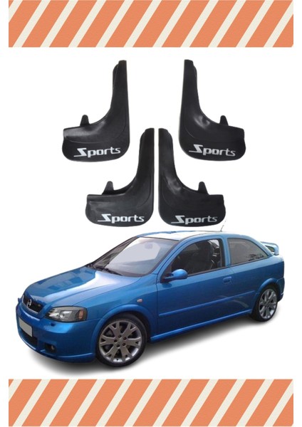 Opel Astra G 1998-2009 Sports Yazılı 4'lü Tozluk Çamurluk Paçalık