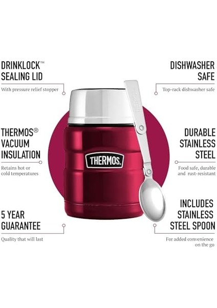 SK3000 Stainless Yemek Termosu 0.47 L Cranberry 184807 fiyatları