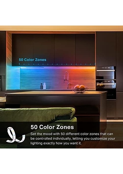 L930-5, Akıllı Wi-Fi Işık Şeridi, Çok Renkli, Wi-Fi Uygulama Kontrolü Rgbw Çok Renkli LED Şerit, Pu Kaplama, Müzikle Senkronizasyon, ve ve ile Çalışır fiyatları