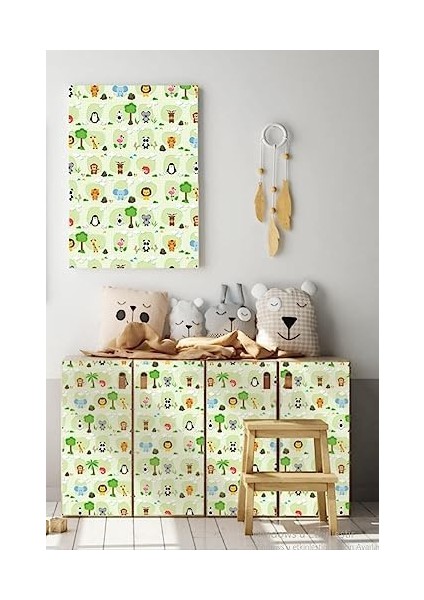 Desenli Kendiliginden Yapışkanlı Kaplama Folyosu 45 cm x 1 mt ELF118