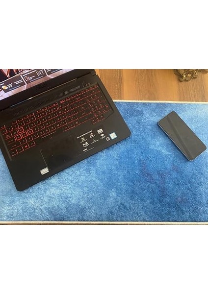 Dekoratif Mouse Pad, 7mm Kalınlık, Kaygansız Taban, Leke Tutmaz, Su Geçirmez, Ofis Aksesuarı (Lacivert, 40X80CM) modelleri