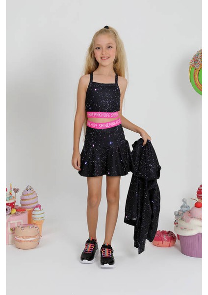 Kız Çocuk Gym Galaxy Şort Etek