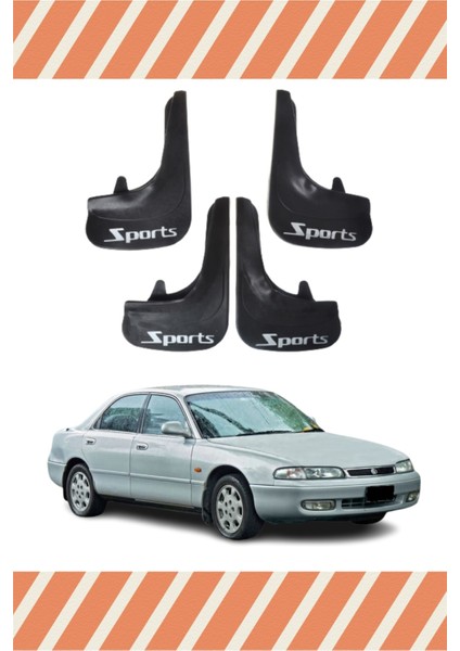 Mazda 626 Sports Yazılı 4'lü Tozluk Çamurluk Paçalık