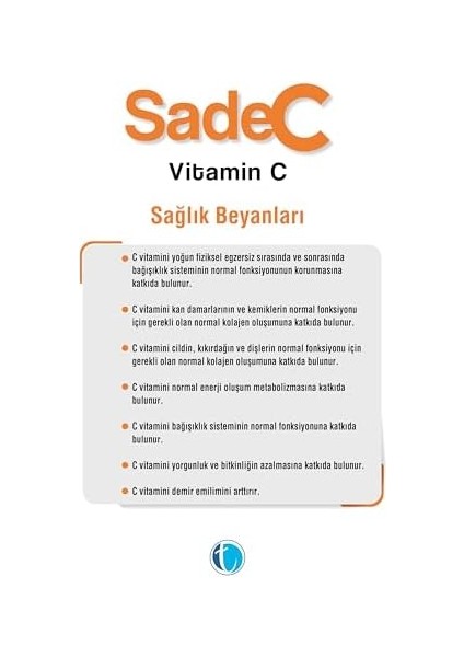 Sadec Vitamin C 100 Sase fiyatları
