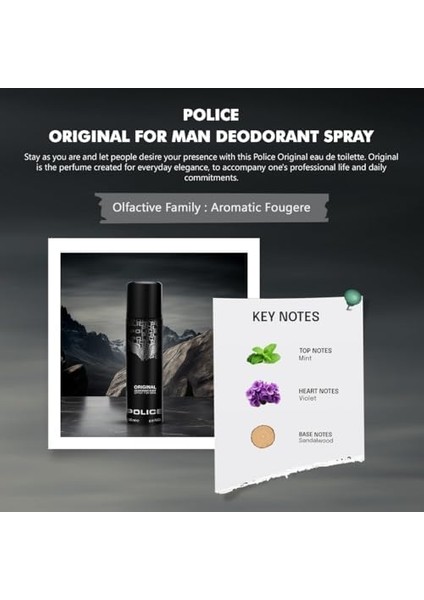 Police Original Deodorant Body Spray 200 ml fiyatları