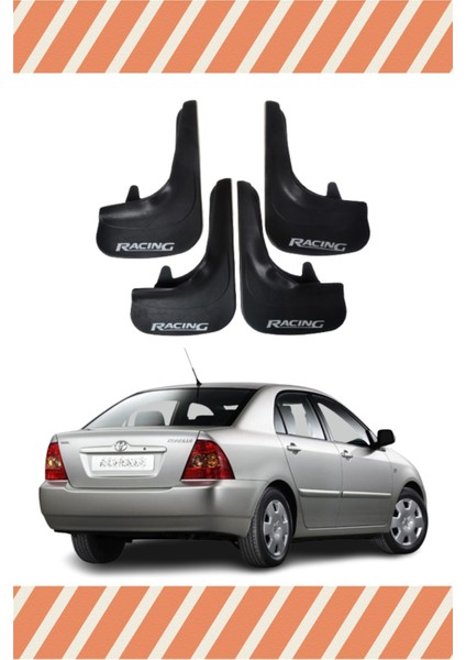 Toyota Corolla Tüm Kasalar Racing Yazılı 4'lü Tozluk Çamurluk Paçalık