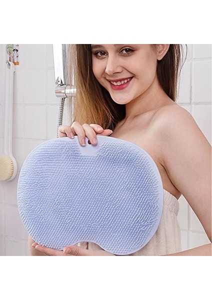 Duş Için Ayak Yıkama Fırçası - Kaymaz Vantuzlu Büyük Boy Mat,ayak Masaj Pedi Duş Masajı Kaymaz Banyo Pedi Ayak Yıkama