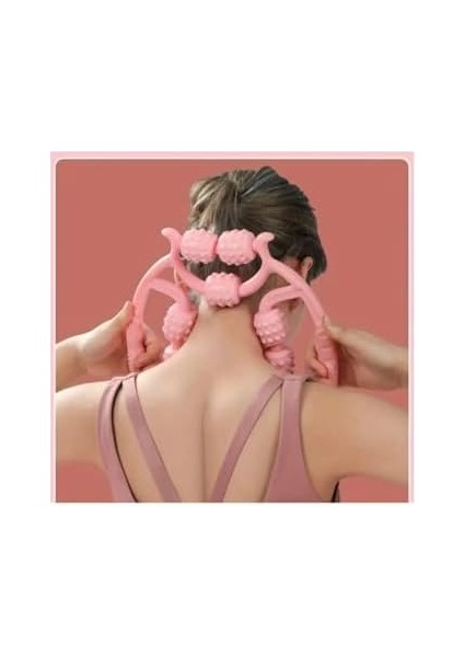 Tineke Kas Gevşetici Sıkılaştırıcı Masaj Aleti 9 Tekerlekli Ayarlanabilir Lenf Drenaj Rulosu Bacak Kol Selülit