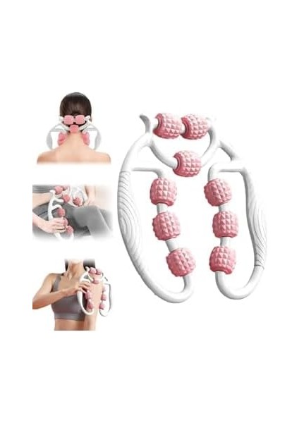 Tineke Kas Gevşetici Sıkılaştırıcı Masaj Aleti 9 Tekerlekli Ayarlanabilir Lenf Drenaj Rulosu Bacak Kol Selülit modelleri