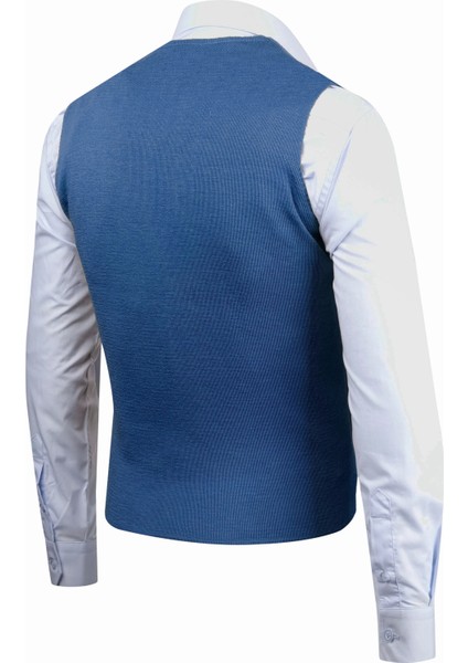 Erkek Düğmeli Spor / Regular Triko Örme Kolsuz Yelek - 4241LS indirimleri