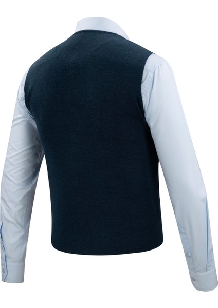 Erkek Düğmeli Spor / Regular Triko Örme Kolsuz Yelek - 4241LS indirimleri