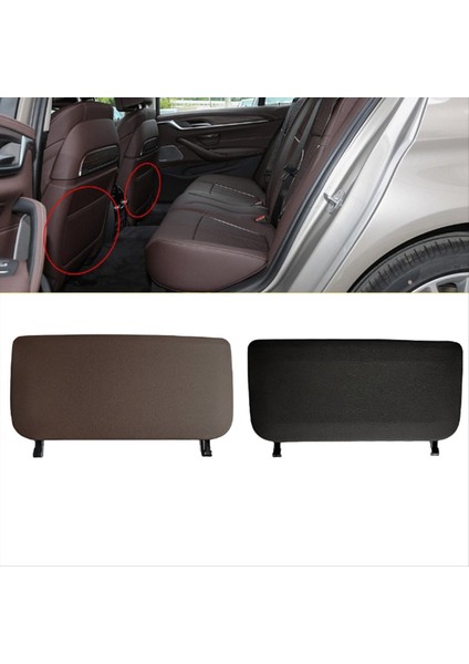 Araba Koltuğu Arka Panel Deri Backrest Depolama Cep Kapağı Bmw 5 6 7 Serisi G38 2018-2023 G12 G32 Yüksek Versiyon Mocha (Yurt Dışından) modelleri