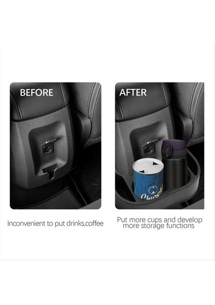 Ford Maverick 2022-2024 Fincan Tutucusu Için Araba Arka Fincan Tutucu Genişletici Organizatör Tepsisi Aksesuarlar Ekleme (Yurt Dışından) fırsatları