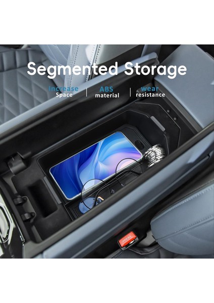 Bmw 5 Serisi G60 2024 Kolfest Organizatör Tepsisi Ikincil Saklatma Kutusu Aksesuarları Için Merkez Konsol Organizatörü (Yurt Dışından) fiyatları