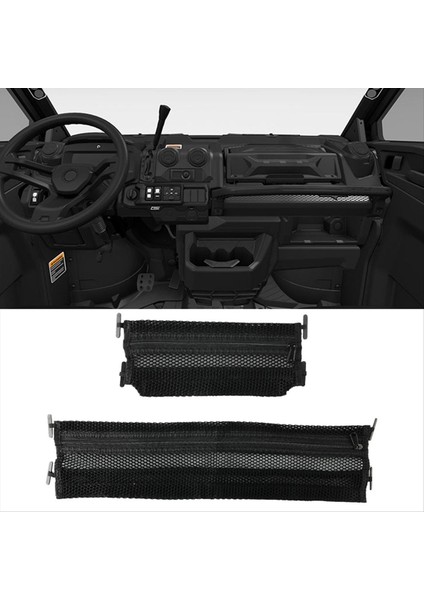 Can-Am Defender &amp Defender Max Için Dash Storage Kargo Ağları Dashboard Depolama Ağları 715003129 Aksesuarları Değiştirin (Yurt Dışından) fırsatları