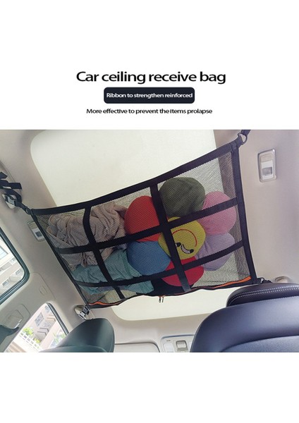 Araba Tavan Depolama Net Cep 90X65CM Araç Çatı Iç Kargo Net Çanta Taşınabilir Araç Bagaj Poşeti Van Suv (Yurt Dışından) fiyatları
