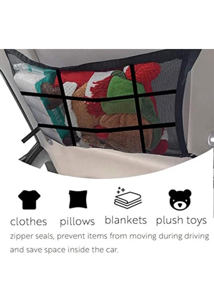 Araba Tavan Depolama Net Cep 90X65CM Araç Çatı Iç Kargo Net Çanta Taşınabilir Araç Bagaj Poşeti Van Suv (Yurt Dışından) modelleri