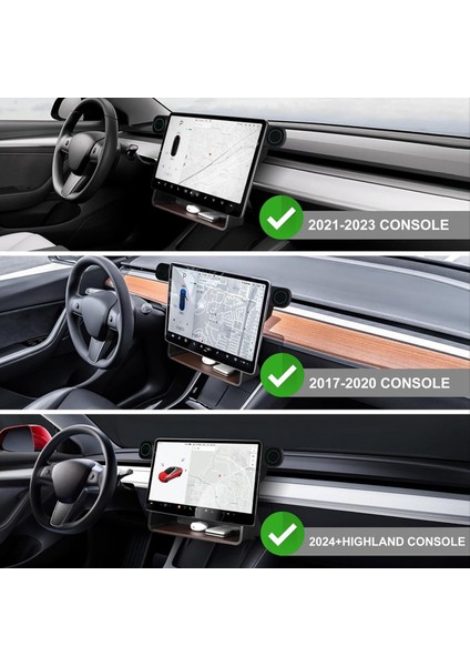 Tesla Model 3 Için Merkez Konsolu Organizatörü Model Y 2017-2024 Manyetik Telefon Tutucusu ile Ekran Depolama Kutusunun Altında (Yurt Dışından) fırsatları