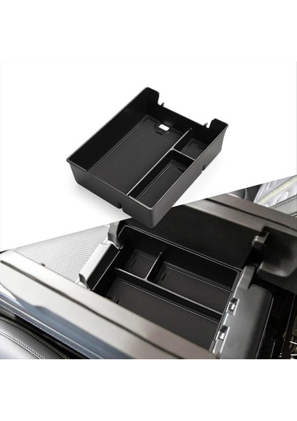 Rivian R1T/R1S 2022-2024 Aksesuarları Için Merkez Konsol Organizatör Tepsi Kolçak Saklama Kutusu (Yurt Dışından) modelleri