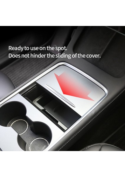 Tesla Için Model Y Model 3 2021-2023 Otomobil Merkezi Konsol Kolçak Saklama Kutusu Organizatör Şeffaf Iç Aksesuarlar (Yurt Dışından)