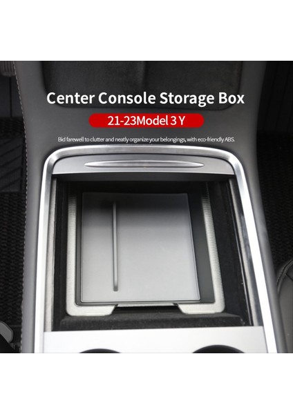Tesla Için Model Y Model 3 2021-2023 Otomobil Merkezi Konsol Kolçak Saklama Kutusu Organizatör Şeffaf Iç Aksesuarlar (Yurt Dışından) fırsatları