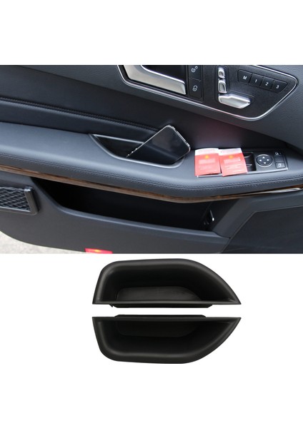 Mercedes Benz Için 2008-2015 E Sınıfı W212 Kapı Tutucu Konteyner Tutucu Tepsi Depolama Kutusu Araba Organizatör Aksesuarları Ön B (Yurt Dışından) fırsatları