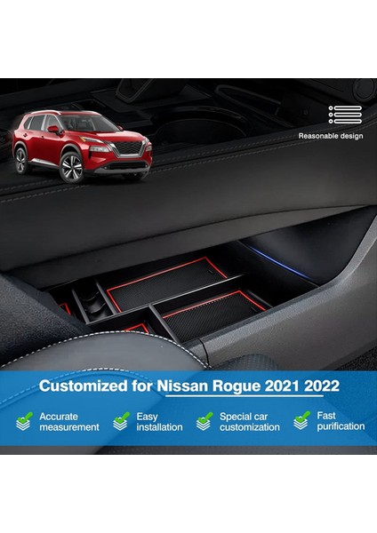 Nissan Rogue 2021 2022 2023 T33 Iç Aksesuarlar Depolama Tepsisi Ekleme Tepsi (Yurt Dışından) modelleri