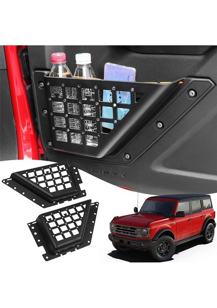 Ford Bronco Için Ön Kapı Depolama Kutusu 2021 2022 2023 Aksesuar Kapı Yan Organizatör Depolama 2 Pcs (Yurt Dışından) fiyatları