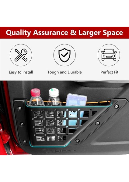 Ford Bronco Için Ön Kapı Depolama Kutusu 2021 2022 2023 Aksesuar Kapı Yan Organizatör Depolama 2 Pcs (Yurt Dışından) fırsatları