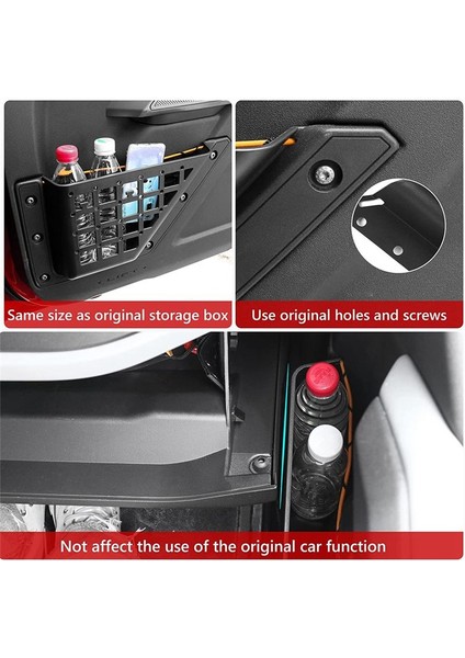 Ford Bronco Için Ön Kapı Depolama Kutusu 2021 2022 2023 Aksesuar Kapı Yan Organizatör Depolama 2 Pcs (Yurt Dışından) indirimleri