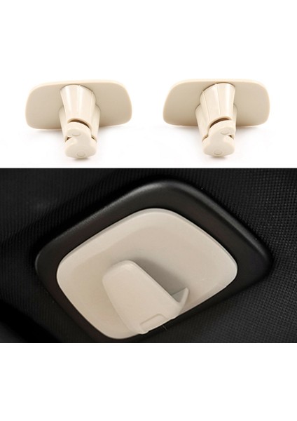 4pcs Araba Bej Abs Iç Çatı Kancaları Volvo V90 S90 XC40 XC60 XC90 2015-2020 (Yurt Dışından) fiyatları