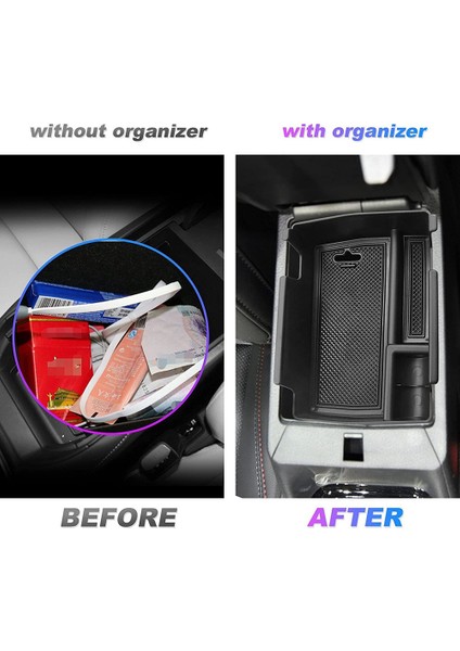 Jeep Compass Için Orta Konsol Organizatörü 2021 2022 Koltuk Emme Ikincil Saklama Kutusu Tepsisi Aksesuarları Ekle Siyah (Yurt Dışından) fırsatları