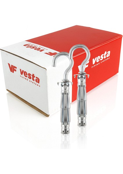 Htm Açık Kanca Alçıpan Dübeli 5X57 50'li Paket | Metal Kancalı Askı Dübeli