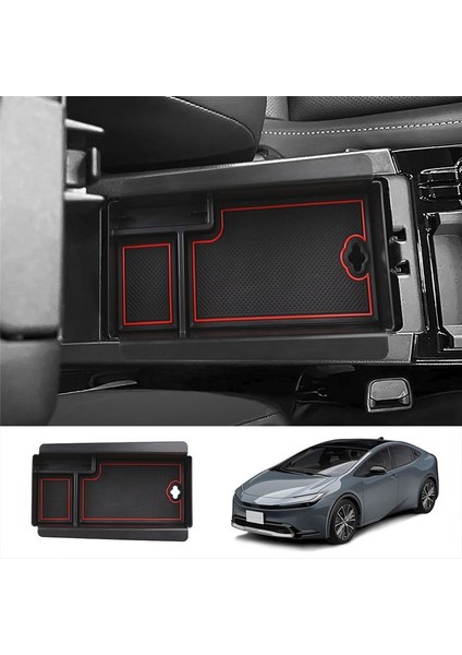 Toyota Prius 60 Serisi 2023 Otomobil Iç Aksesuarları Için Merkezi Kontrol Kolçak Depolama Kutusu Organizatör Tepsisi (Yurt Dışından) fırsatları