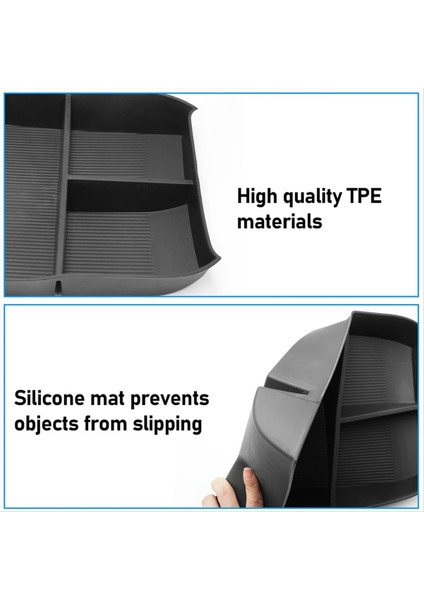 Hyundai Santa Fe 2021 2022 2023 Alt Merkez Konsol Organizatörü Orta Konsol Tepsisi Saklama Kutusu Iç Aksesuarlar (Yurt Dışından) indirimleri