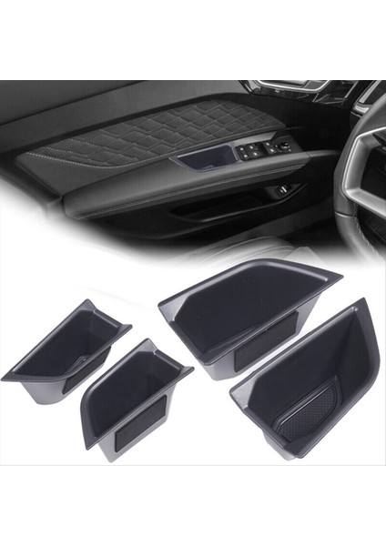Audi Q4 E-Tron 2022 2023 Araç Kapısı Saklama Kutusu Kapı Tığ Kolu Saklama Kutusu Tepsisi Yerleştirme Aksesuarları (Ön+Arka Kapı) (Yurt Dışından) modelleri