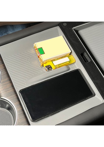 Tesla Için Anti-Kayma Mat Yeni Model S x 2023 Arka Kolçak Silikon Kablosuz Şarj Cihazı Mat Koruma Kapağı Gri (Yurt Dışından) fiyatları