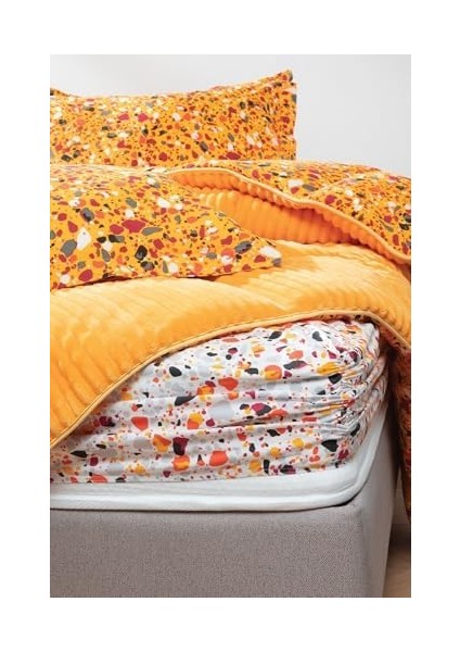 Terazzo Çift Kişilik Uyku Seti Sarı fiyatları