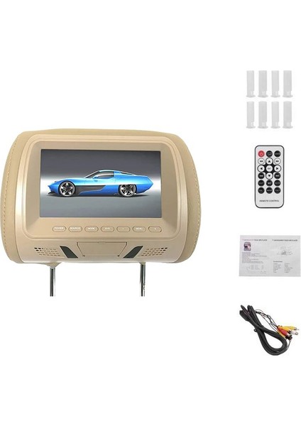 Universal 7inches Araba Başlık Monitörü Ekranı Arka Koltuk Eğlencesi Av USB Sd Mp4 Mp4 Mp5 Fm Bej Için Multi-Media Player (Yurt Dışından) indirimleri