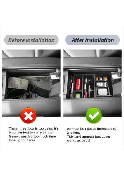 Toyota Grand Highlander Için Orta Konsol Organizatörü 2024 2025 Aksesuarlar Kolçak Saklama Kutusu Ikincil Ekleme Tepsisi (Yurt Dışından) fırsatları