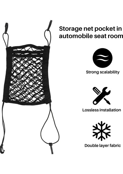 3 Katmanlı Araba Örgüsü Organizatör Uzanabilir Koltuk Arka Çanta Arka Koltuk Evcil Hayvan Çocuklarının Bariyeri Kargo Doku Çantası Tutucu Sürücü Depolama Netleme Torbası (Yurt Dışından) fiyatları