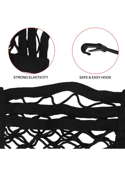 3 Katmanlı Araba Örgüsü Organizatör Uzanabilir Koltuk Arka Çanta Arka Koltuk Evcil Hayvan Çocuklarının Bariyeri Kargo Doku Çantası Tutucu Sürücü Depolama Netleme Torbası (Yurt Dışından) indirimleri